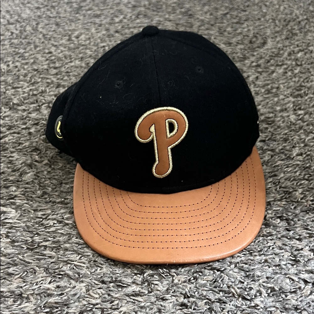 Black and Tan Phillies Baseball Hat